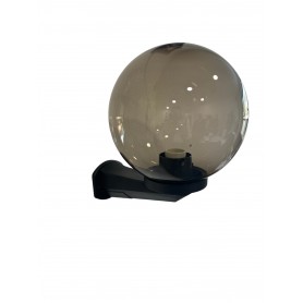 Lampada Applique Sfera a Parete Da Esterno IP44 E27 Fumè D.250mm