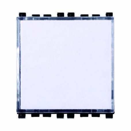 Pulsante 2P Portanome Compatibile Vimar Arkè Bianco Ettroit
