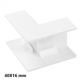 Angolo Interno Per 2 Canaline Passacavi 40X16 In Plastica Bianco ART.56240162 ELMARK Angolo Interno Per 2 Canaline Passacavi 40X16 In Plastica Bianco ART.56240162 ELMARK