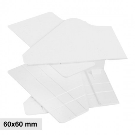 Angolo Interno Regolabile Per 2 Canaline Passacavi 60X60 In Plastica Bianco ART. 56260602 ELMARK