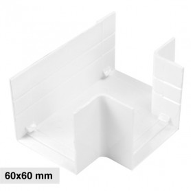 Angolo a T Per 3 Canaline Passacavi 60X60 In Plastica Bianco ART. 56260603 ELMARK