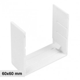 Connettore Giunto Per Canaline Passacavi 60X60 In Plastica Bianco ART. 56260605 ELMARK Connettore Giunto Per Canaline Passacavi 60X60 In Plastica Bianco ART. 56260605 ELMARK