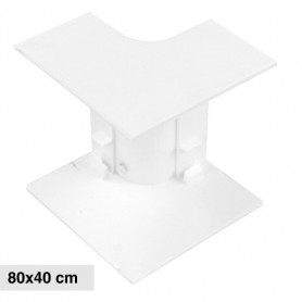 Angolo Interno Per 2 Canaline Passacavi 80X40 In Plastica Bianco ART. 56280402 ELMARK Angolo Interno Per 2 Canaline Passacavi 80X40 In Plastica Bianco ART. 56280402 ELMARK