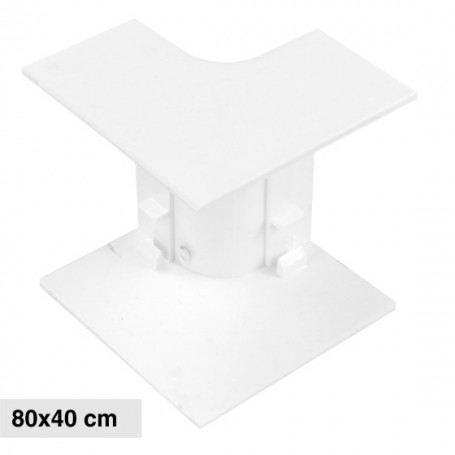 Angolo Interno Per 2 Canaline Passacavi 80X40 In Plastica Bianco ART. 56280402 ELMARK