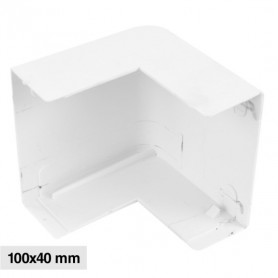 Angolo Esterno Per 2 Canaline Passacavi 100X40 In Plastica Bianco ART. 562100401 ELMARK