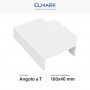 Angolo a T Per 3 Canaline Passacavi 100X40 In Plastica Bianco ART. 56100403 ELMARK