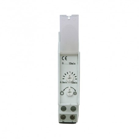 Temporizzatore Luce Scala Regolabile da 30sec a 12min 1 modulo DIN