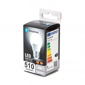 Lampadina LED A5 G45 6W E27 Luce Fredda 6400K 510lm