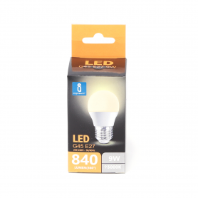 Lampadina LED A5 G45 9W E27 Luce Calda 3000K 840lm