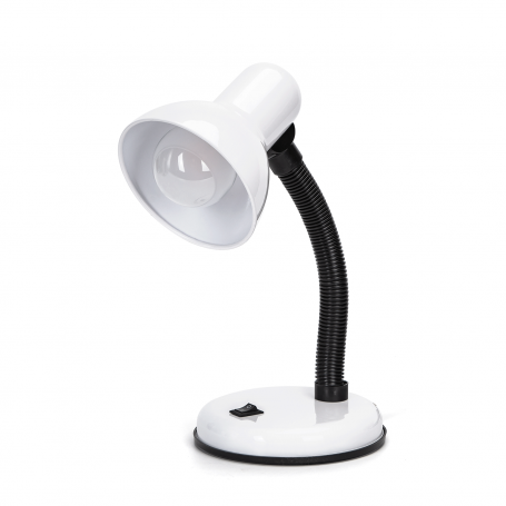 Lampada Da Tavolo Flessibile Attacco E27 Max 60W Bianco