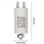 Condensatore Permanente Per Motori Elettrici 16 µF 450V. Dado M8
