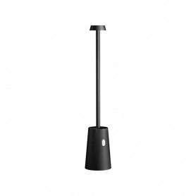 Lampada da Tavolo LED Ricaricabile TAG Nera 3W 3000K IP54