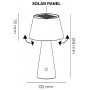 Lampada da Tavolo LED Solare e USB-C TIZIA Verde 2,6W 3000K IP54