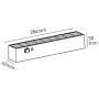 Applique Solare Nera 5,2W 1000LM IP54 Bot Lighting AVENUE 4000K