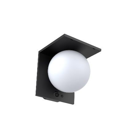 Applique Solare Nera 5,2W 1000LM IP54 Bot Lighting MOON 4000K