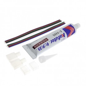 Cavo Adattatore + Silicone Per Striscia Led Rgb 220Vac Bergamo