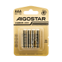 Batterie Aigostar AAA Ministilo Zinco Carbone 1.5V Confezione da 4 Pile