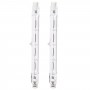 Lampadina Alogena R7S Lineare 118mm 120W Dimmerabile 2 Pezzi Luce Calda