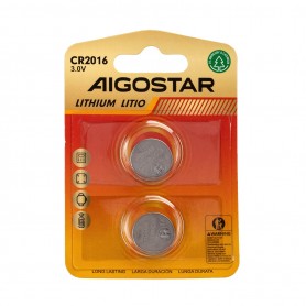 Batteria a Bottone CR2016 3V 2 PZ Aigostar Batteria a Bottone CR2016 3V 2 PZ Aigostar