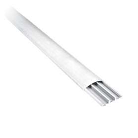 Canale Porta Cavi a Pavimento Con Coperchio 75x20 Barra 2 Metri Bianco