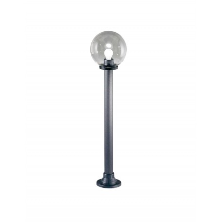 Lampione Globo Sfera Da Giardino in ABS 220cm D. 25 cm Trasparente