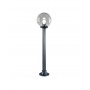 Lampione Globo Sfera Da Giardino in ABS 220cm D. 25 cm Trasparente