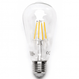 Lampadina Led a Filamento E27 ST64 18W Bianco caldo 2700K