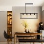 Lampadario a Sospensione in Metallo a 4 Attacchi E27 Max 40W