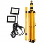 Set di Fari Led 2 x 30W + Treppiede Estensibile 60-160 cm Con Cavo 3mt