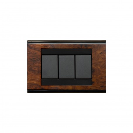 Placca Color Radica in Legno Compatibile Bticino Living Classic Serie TL Feb