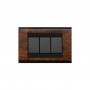 Placca Color Radica in Legno Compatibile Bticino Living Classic Serie TL Feb
