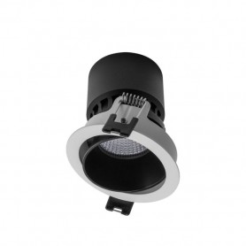 Faretto Da Incasso Rotondo Orientabile XPOLI Arelux Bianco/Nero Per GU10 o GU5.3