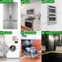 Blocco di Sicurezza Ruotabile per Sportello del Forno e Ante - Set 2 Pz