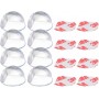 Paraspigoli Adesivo Protezione Angoli Arrotondati in Silicone - Set 8 Pz