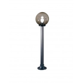 Lampione Globo Sfera Da Giardino in ABS 170cm D. 25 cm Fumè