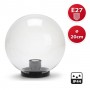 Ricambio Sfera Globo Trasparente D.200mm + Base per palo da 60mm