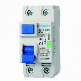 Ettroit Magnetotermico Differenziale Puro 2P 40A 30mA CURVA B 6KA AC/DC 220V