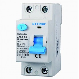 Ettroit Interruttore Differenziale Puro 2P 63A 30mA 220V-6KA CLASSE A JX326364