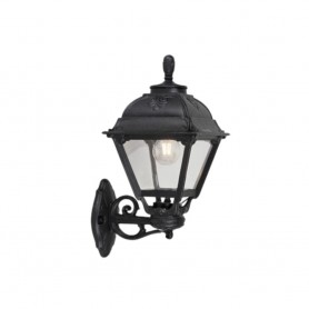 Lanterna Applique da Parete in Resina BISSO CEFA Nero E27 IP55