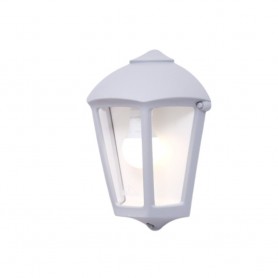Lanterna Applique da Parete in Resina FABIO Bianco E27 IP55