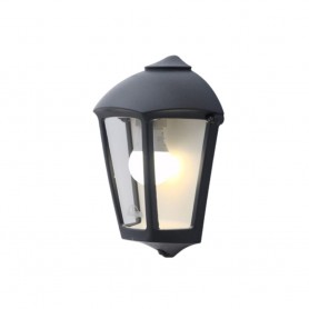 Lanterna Applique da Parete in Resina FABIO Nero E27 IP55