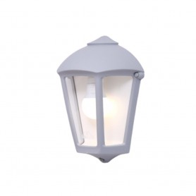 Lanterna Applique da Parete in Resina FABIO Grigio E27 IP55