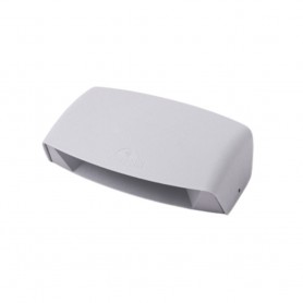 Applique in Resina ABRAM 190 Grigio IP55 con LED R7S 7,5W CCT