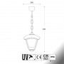 Lampada a Sospensione in Resina SICAR DARIO Grigio Trasparente IP55 E27