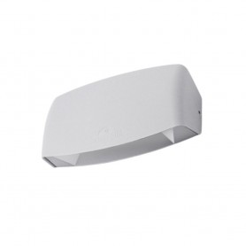 Applique in Resina ABRAM 190 Bianco IP55 con LED R7S 7,5W CCT