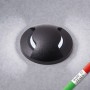 Segnapasso in Resina Faretto Carrabile ALDO 2L Nero con G9 1,7W 4000K