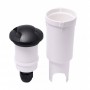 Segnapasso in Resina Faretto Carrabile ALDO 2L Nero con G9 1,7W 4000K