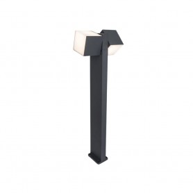 Lampione da Giardino CUBA 2L Grigio Scuro 24,4W 3000K IP54