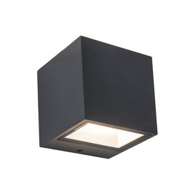 Applique Lampada da Parete GEMINI Grigio Scuro 9W 4000K IP54