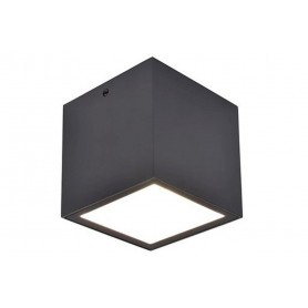 Applique Lampada da Soffitto GEMINI Grigio Scuro 7W 4000K IP65